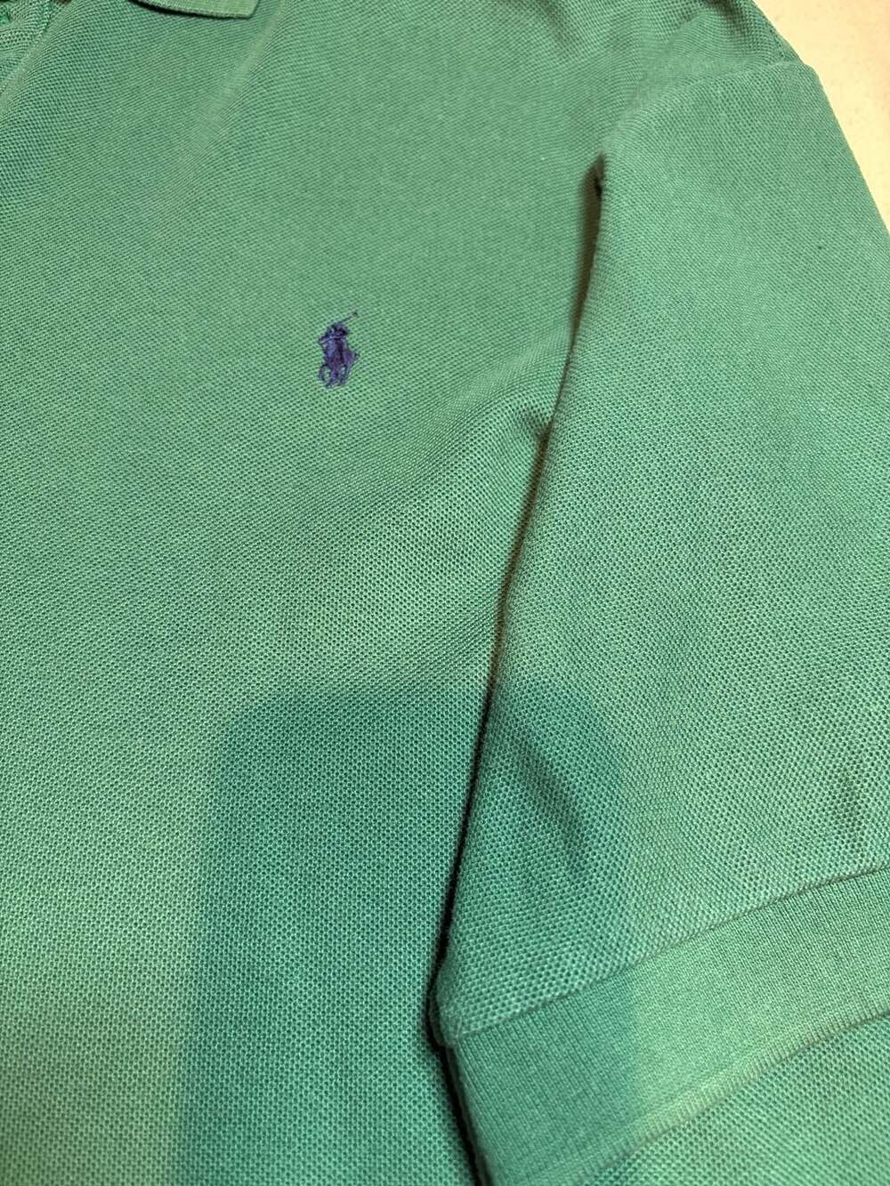 Ralph Lauren XXL Green Piqué Short Sleeve Polo Shirt - Picture 3 of 10
